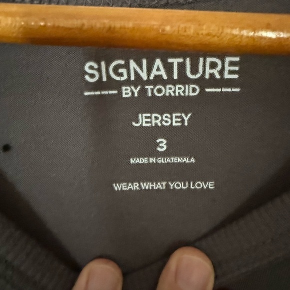 Torrid Signature Jersey in Dark Gray 3X “Weird Moms Build Character” - Picture 2 of 3